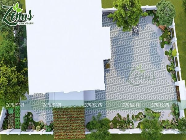 Thiết Kế 3D Cảnh Quan Vườn Nhật Cho Biệt Thự Tại Sầm Sơn Thanh Hóa