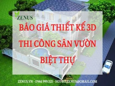 Báo Giá Thi Công Cảnh Quan Sân Vườn 2022