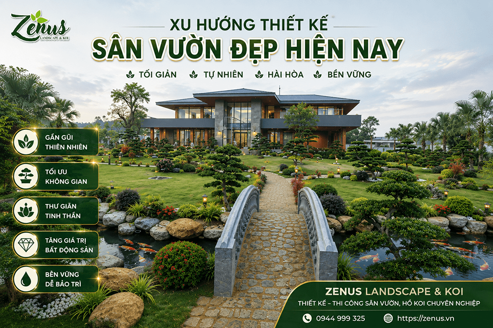Xu Hướng Thiết Kế Sân Vườn Biệt Thự Đẹp 2026