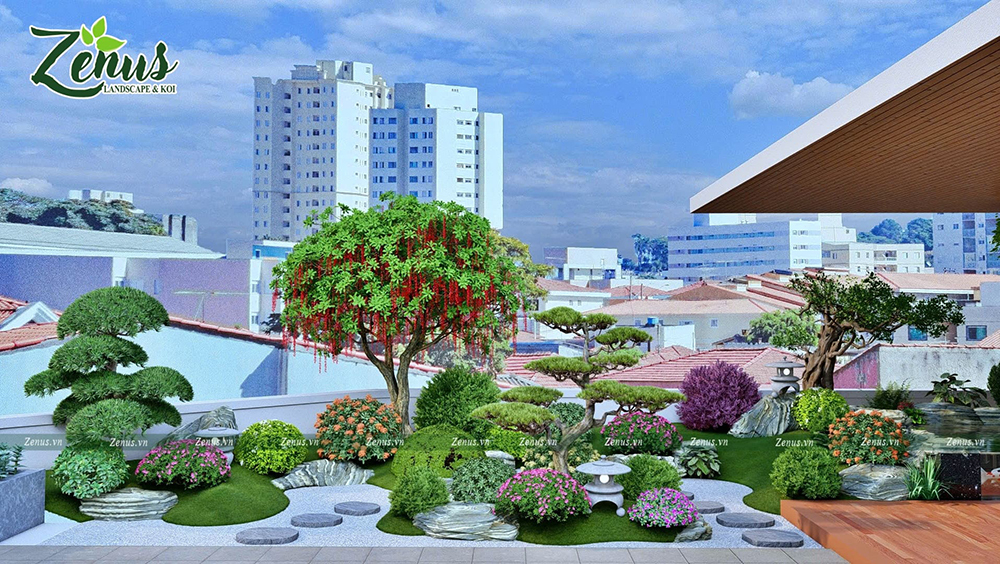 Thiết kế thi c&ocirc;ng vườn Nhật Bắc Giang
