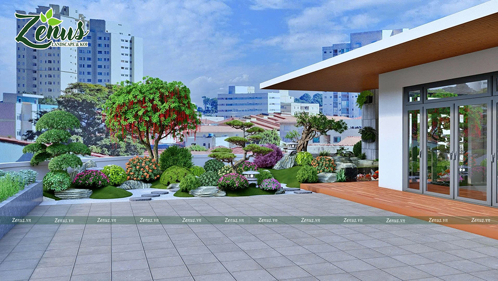 Thiết kế thi c&ocirc;ng hồ koi Bắc Giang
