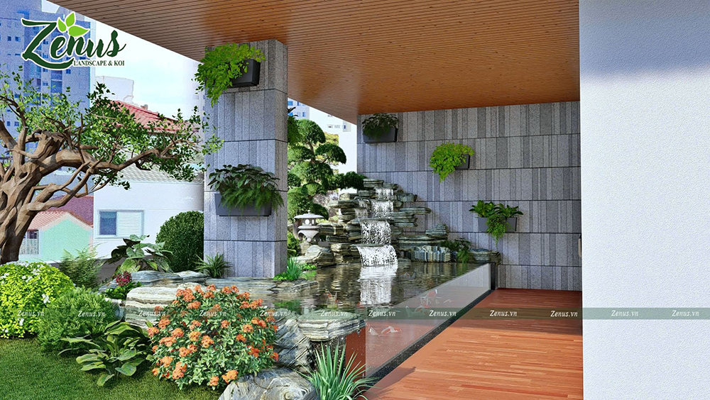 Thiết kế thi c&ocirc;ng vườn Nhật Bắc Giang