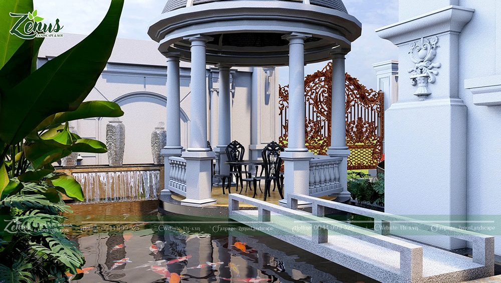 Thiết kế thi c&ocirc;ng s&acirc;n vườn Bắc Ninh 