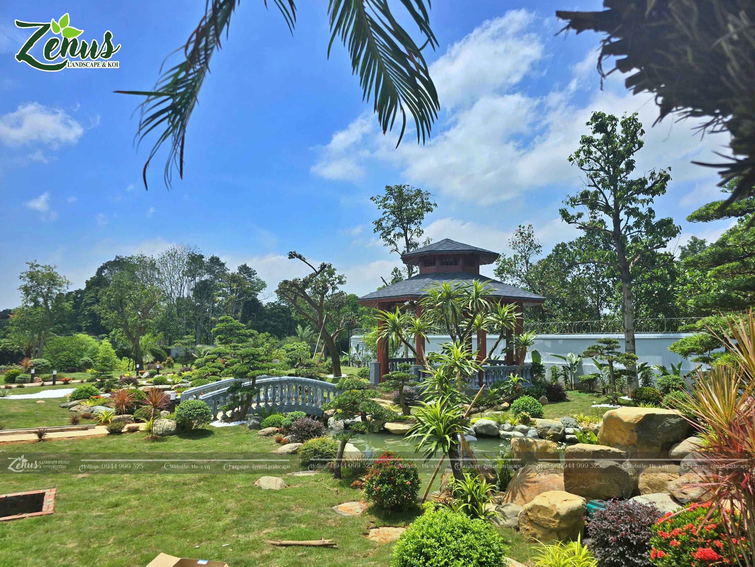 Thi công sân vườn đẹp Sóc Sơn, Hà Nội