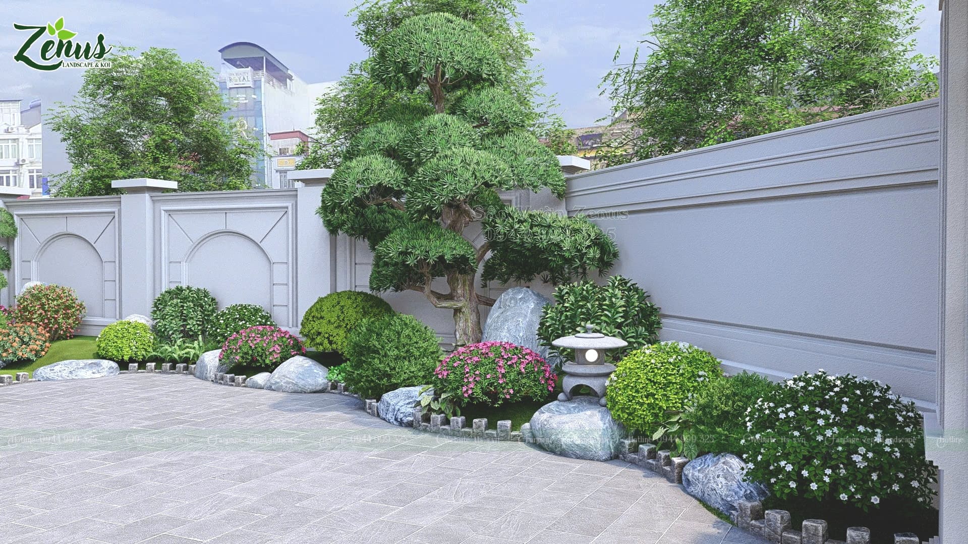Thiết kế thi c&ocirc;ng s&acirc;n vườn biệt thự Hải Dương 