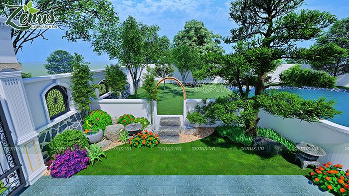 Thiết kế sân vườn Nhiệt Đới đẹp