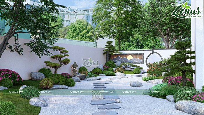 Thiết kế thi công sân vườn Nhật đúng phong thủy
