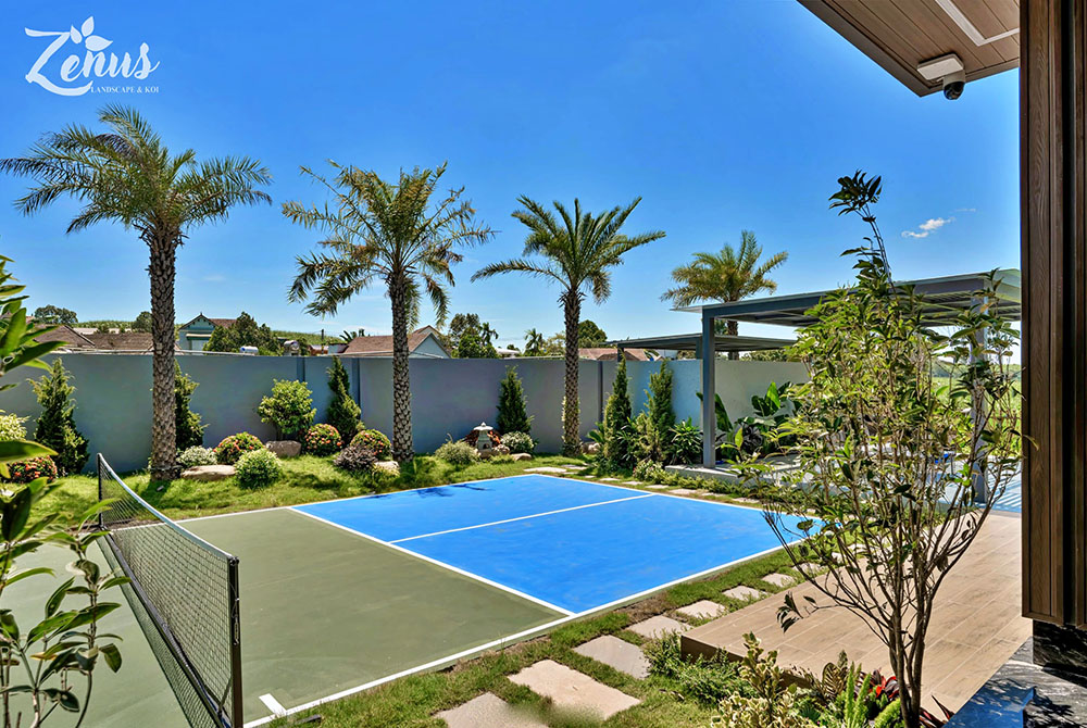 Thi c&ocirc;ng s&acirc;n vườn nhiệt đới