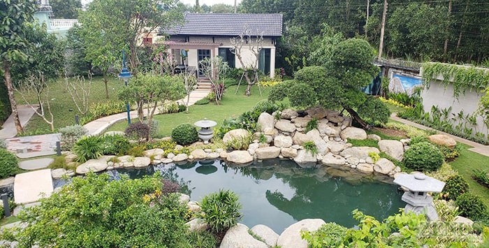 Thi công san vườn biệt thự ở Long Thành, Đồng Nai