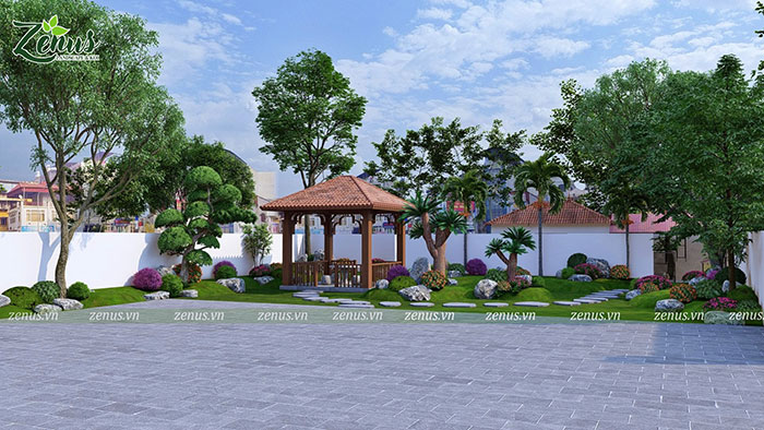 Zenus Landscape đơn vị thiết kế thi công sân vườn đẹp Thái Nguyên