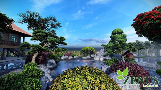 Thiết kế thi công cảnh quan Vườn Nhật - Bắc Giang