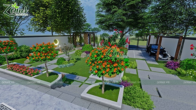 Thiết kế thi công sân vườn hiện đại Thanh Hóa