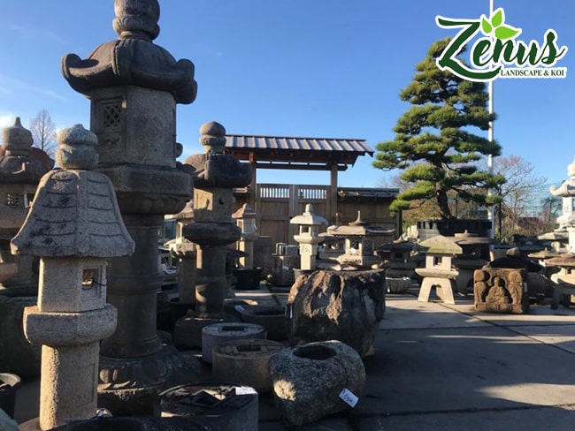 Đèn đá Nhật Bản sân vườn đẹp
