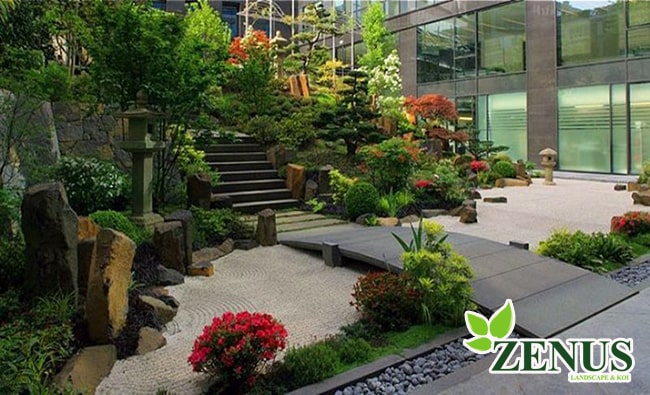 Thi công tiểu cảnh vườn Nhật - vườn Zen garden